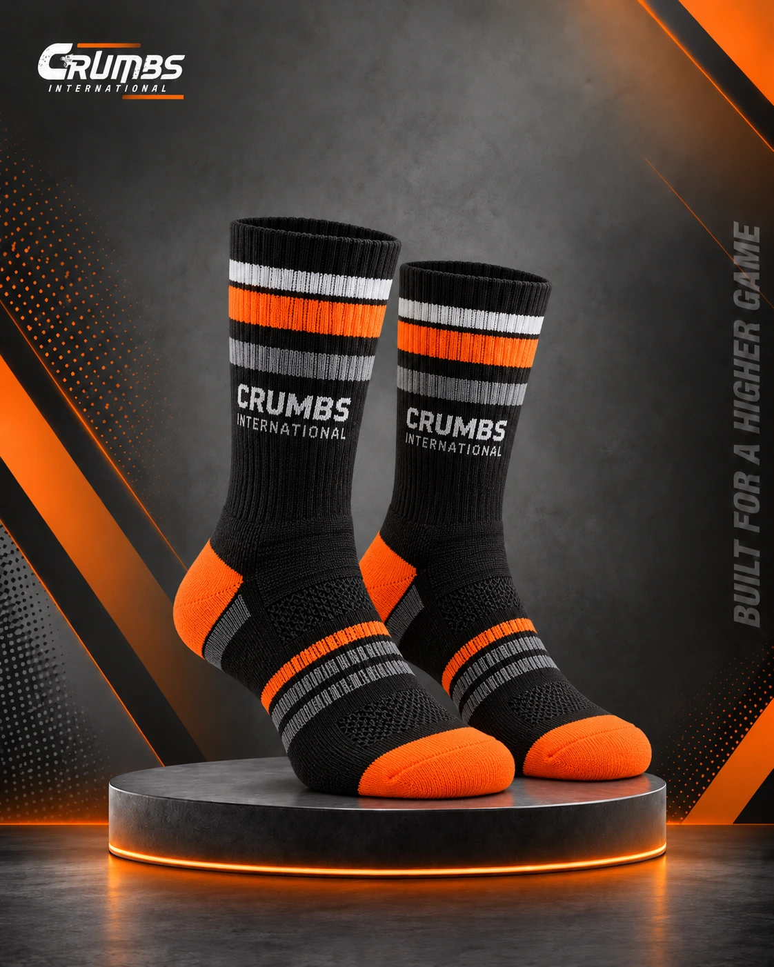 Striped Team Crew Socks