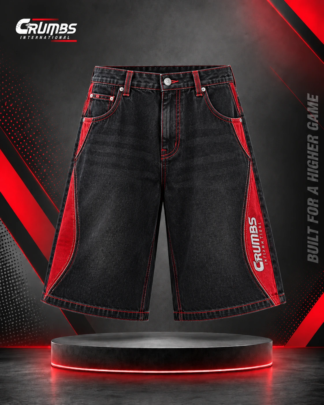 Baggy Denim Shorts, 12OZ