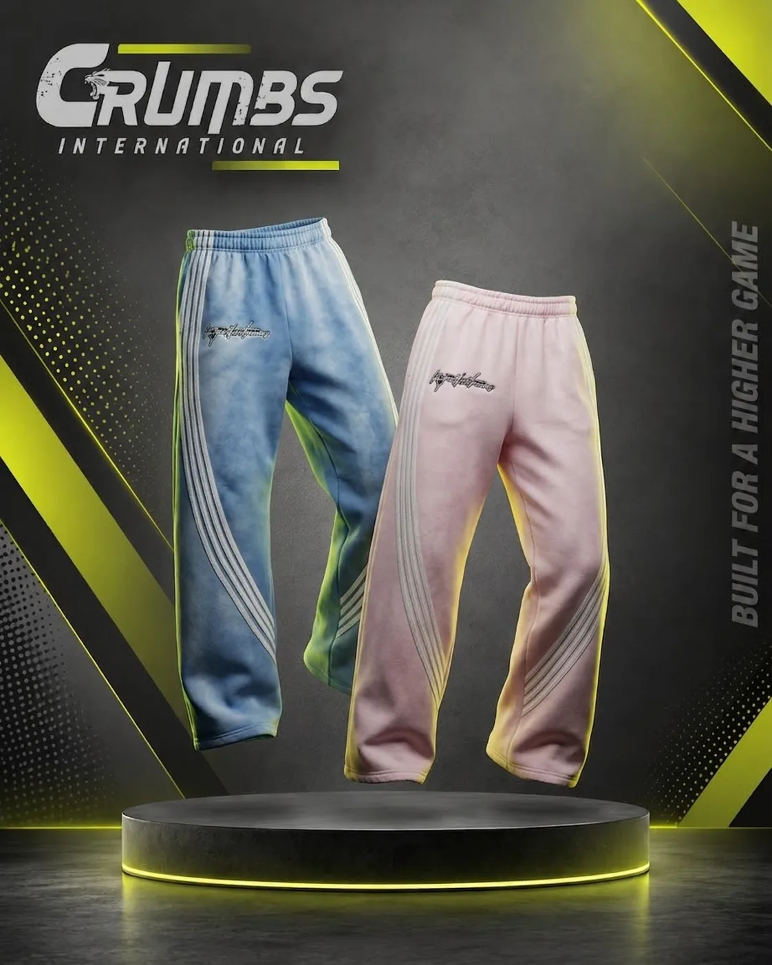 Wide-Leg Sunfade Washed Sweatpants