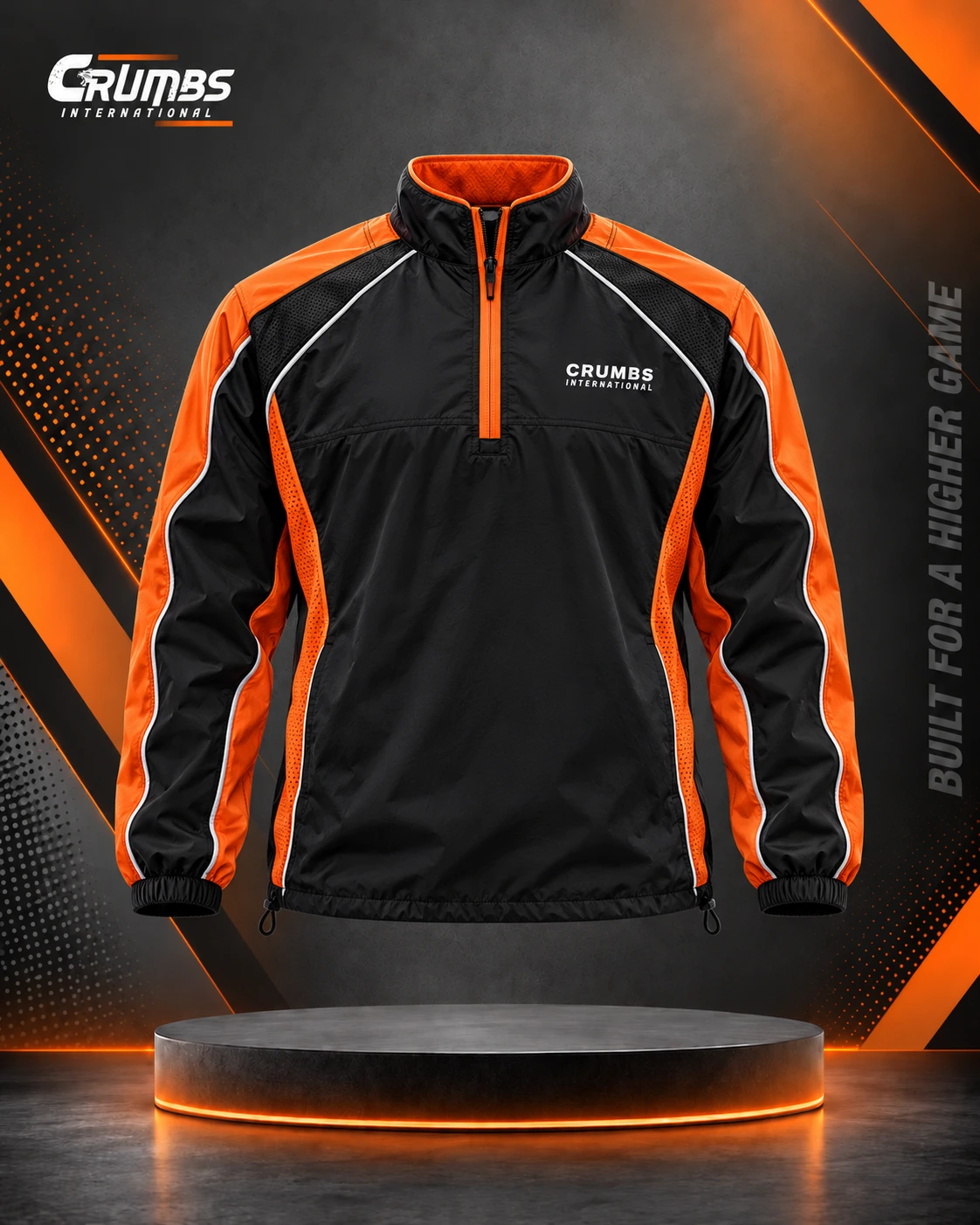 Half-Zip Pullover American Football Cage Jacket