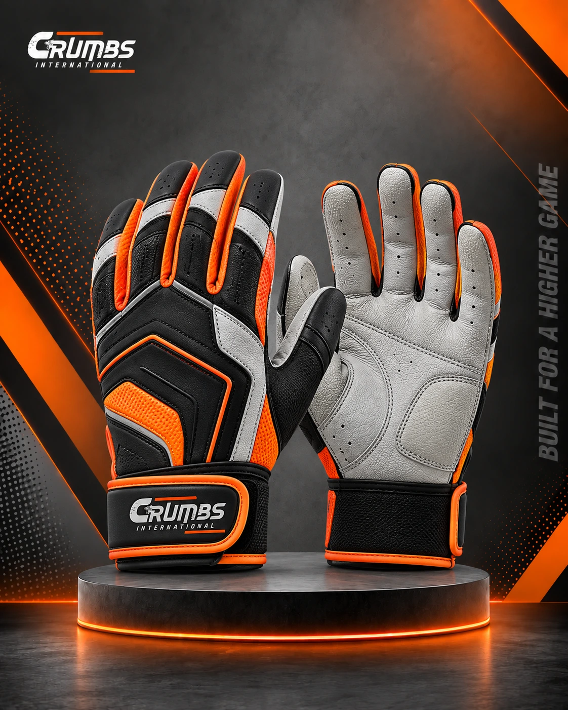 Synthetic Grip Baseball Batting Gloves