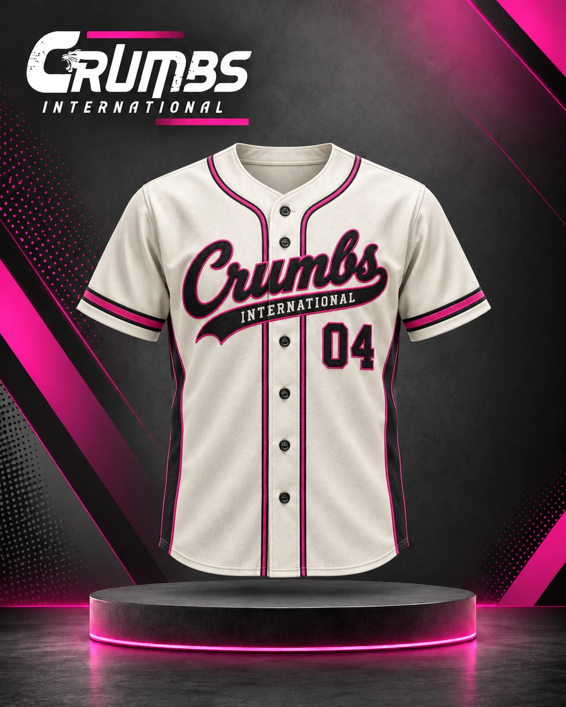 Retro Vintage Baseball Full Button Jersey