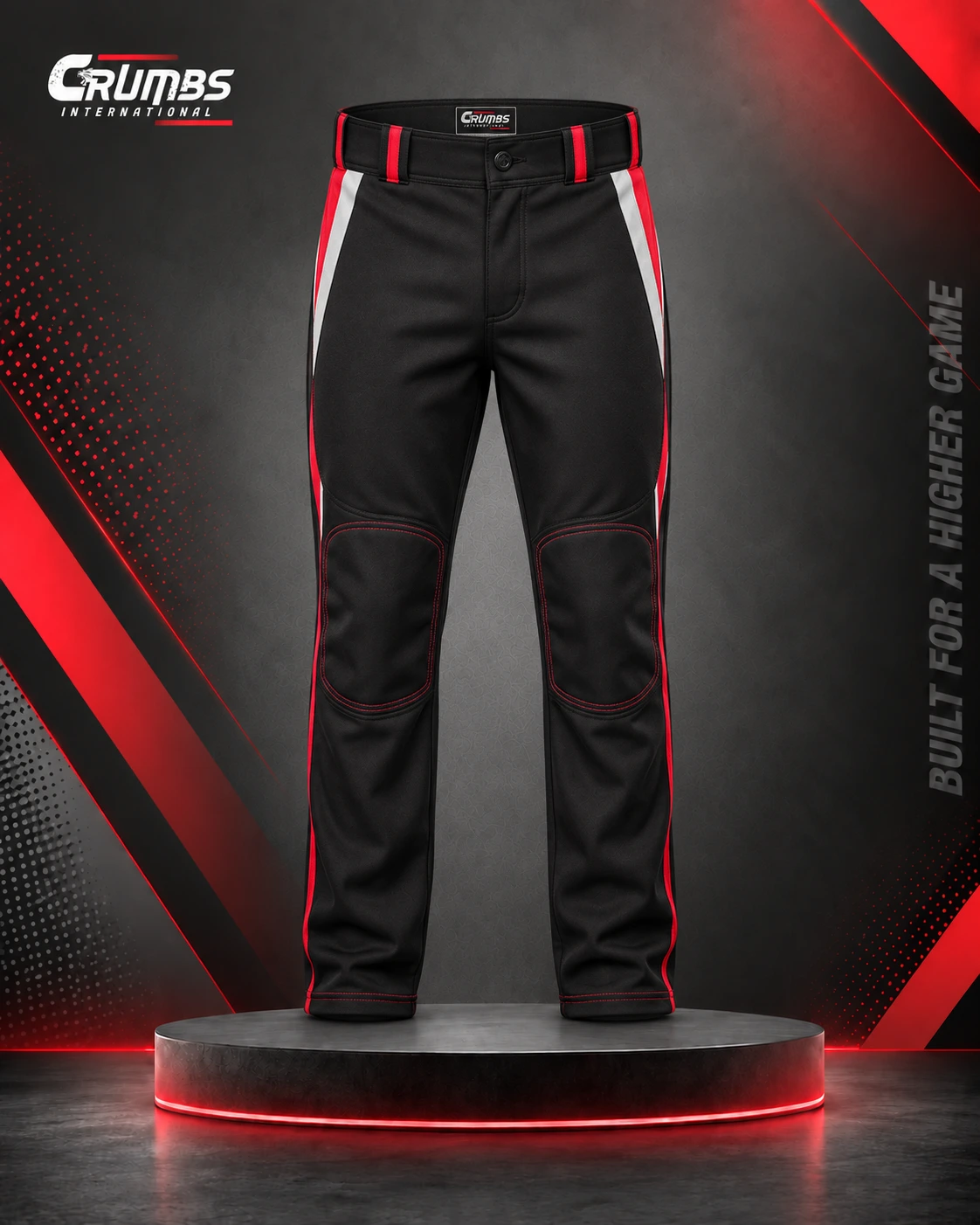 Reinforced-Knee Baseball Traditional Long Pants