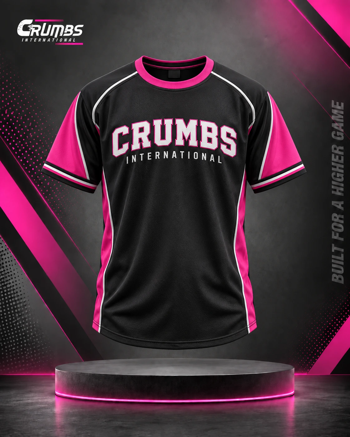 Cotton-Feel Baseball Round Neck Jersey