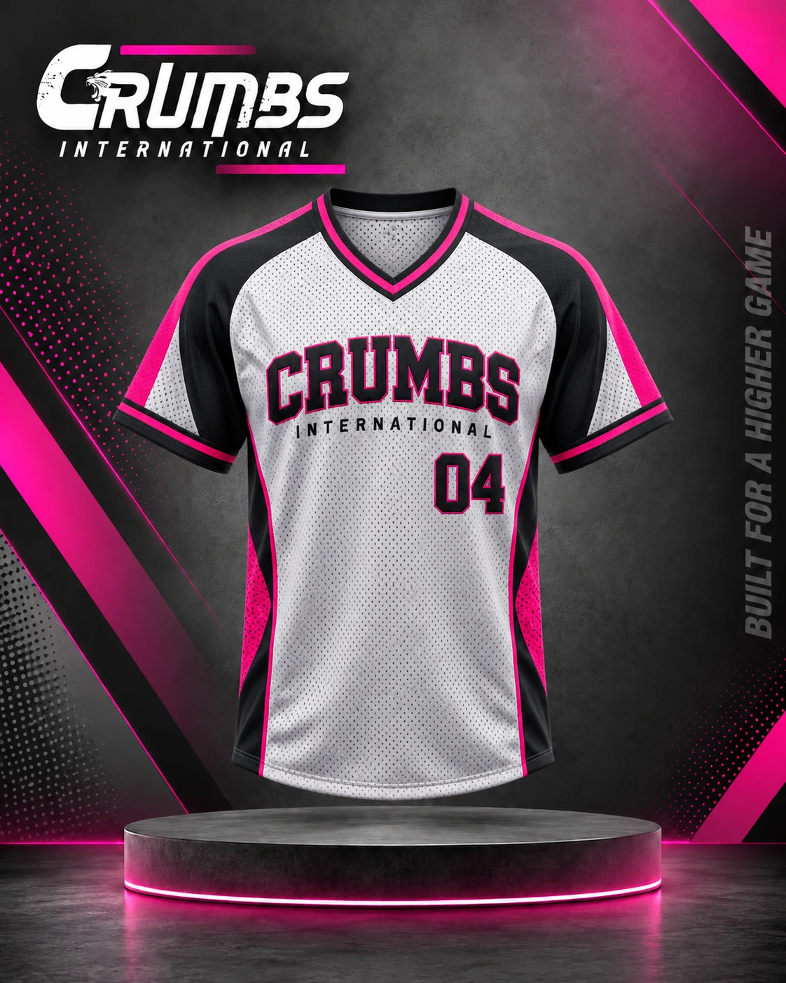 Performance Mesh Baseball V-Neck Jersey