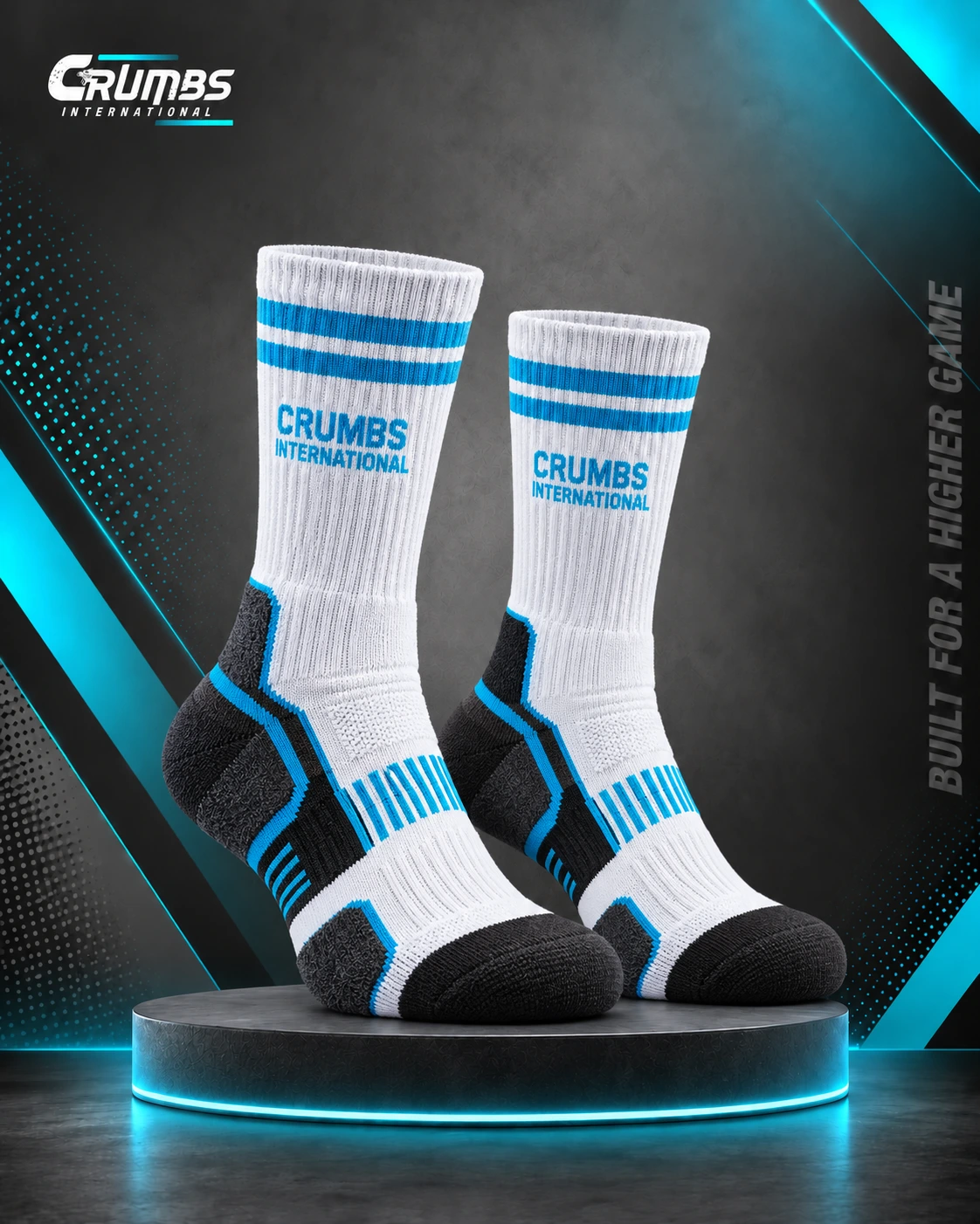 Cushioned Crew Cricket Socks