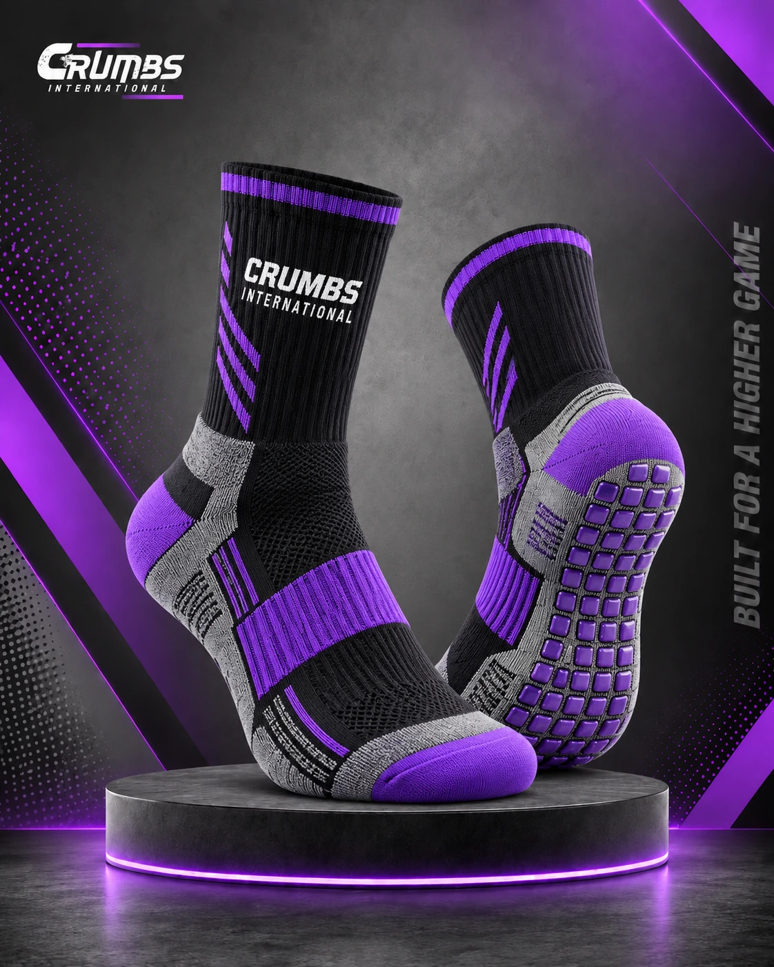 Anti-Slip Grip Cricket Socks