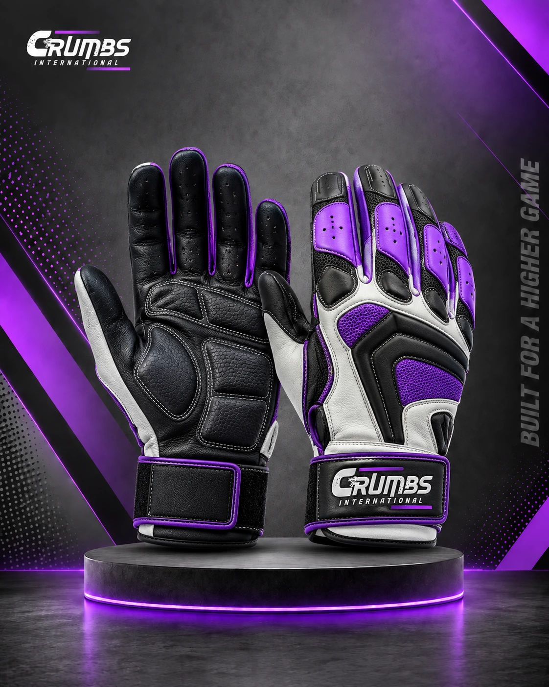 Padded Palm Softball Batting Gloves