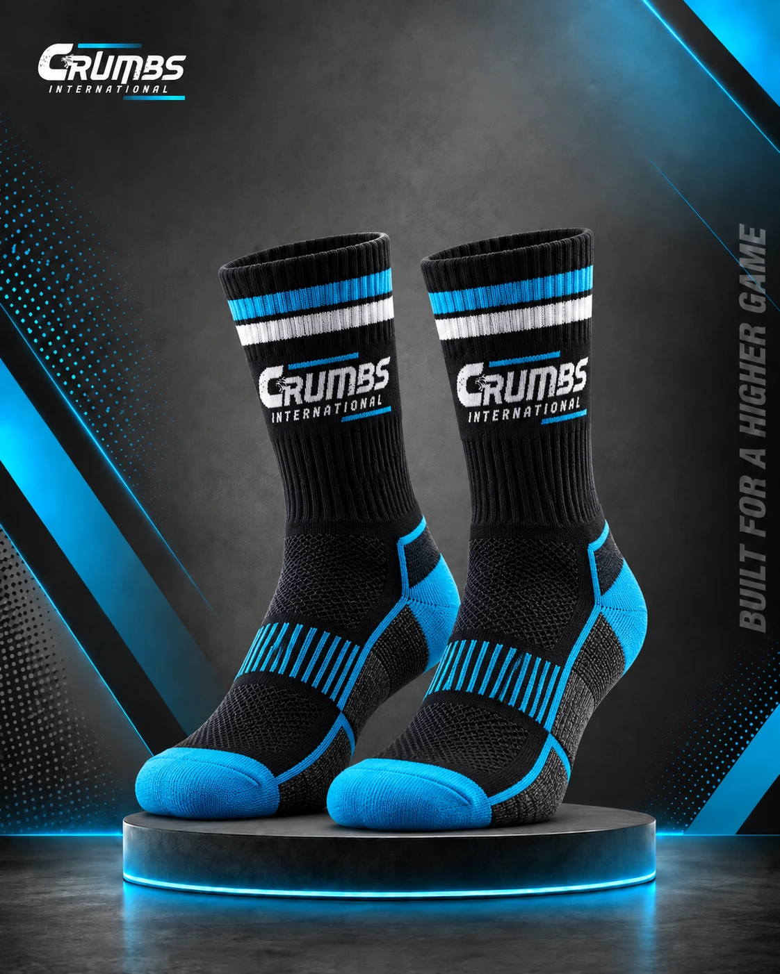 Cushioned Crew Softball Socks