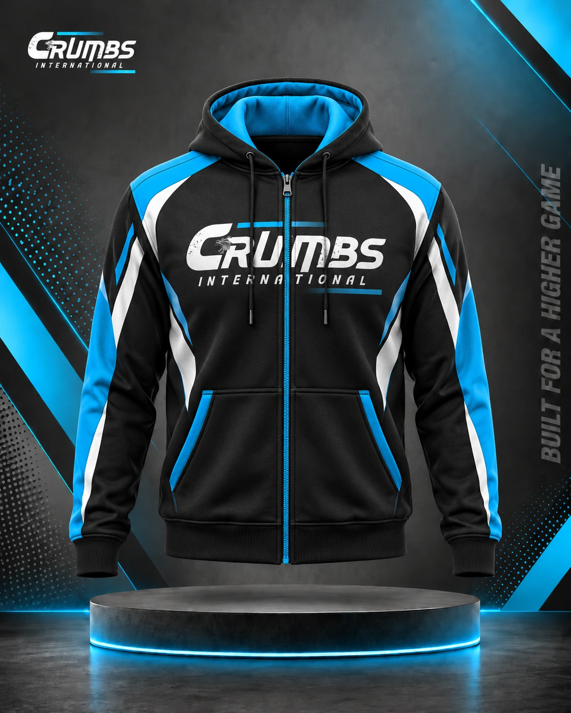 Zip-Up Volleyball Team Hoodie
