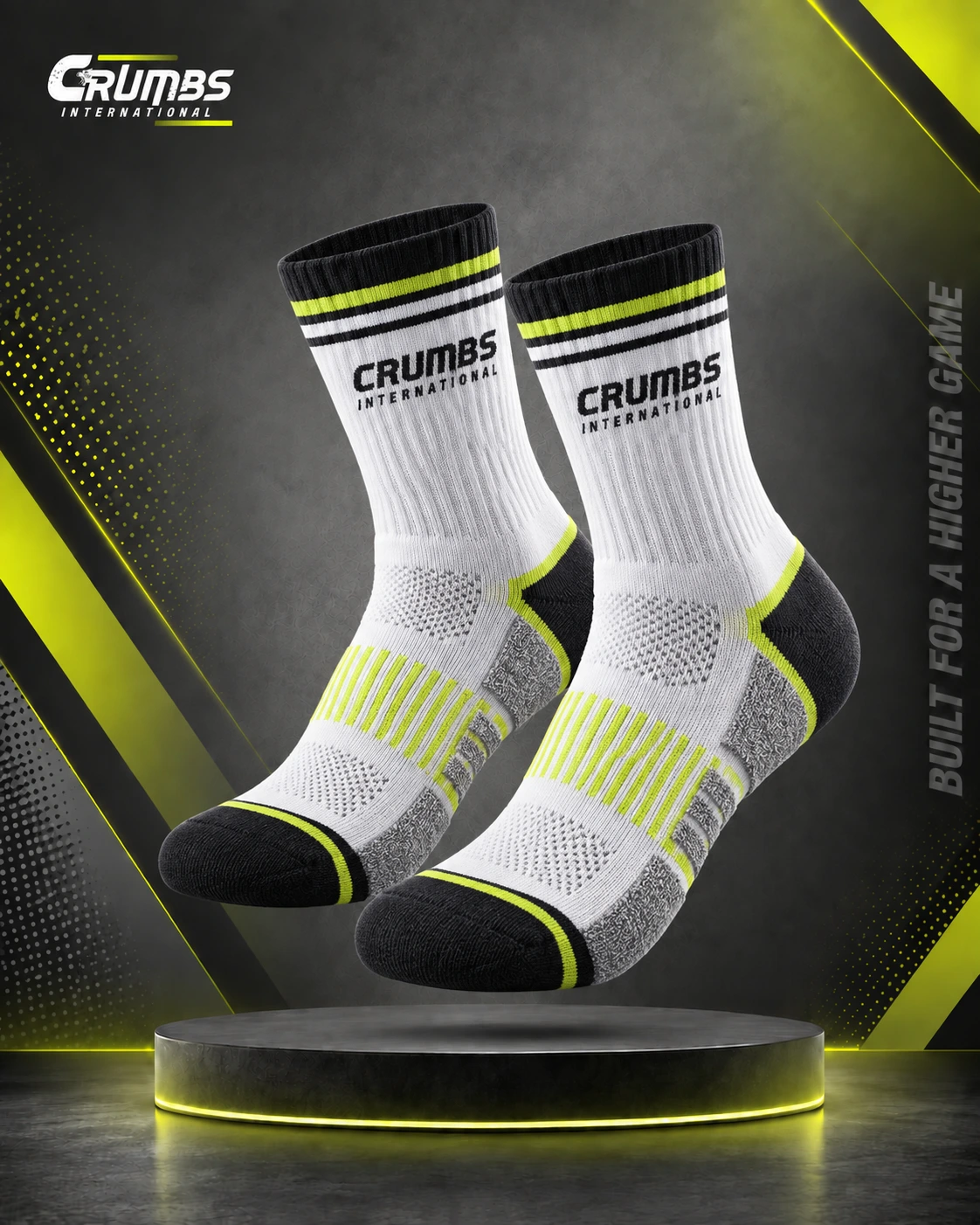 Cushioned Crew Volleyball Socks