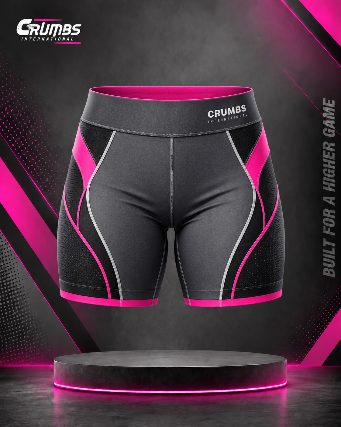 Custom Compression Volleyball Spandex Shorts manufactured by Crumbs International